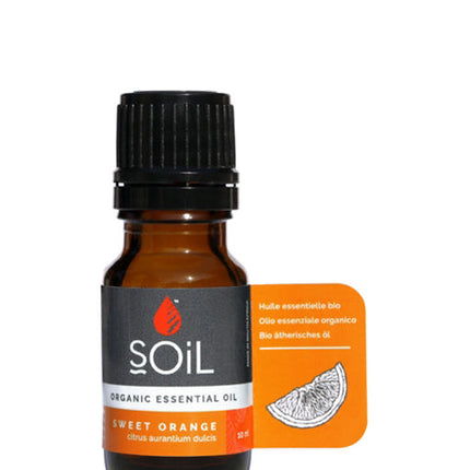 Organic Orange Essential Oil (Citrus Sinensis) 10ml by SOiL Organic Aromatherapy and Skincare