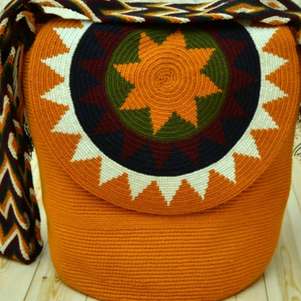 Colored Hand Knitted Wayuu Bucket Bag by BYNES NEW YORK | Apparel & Accessories