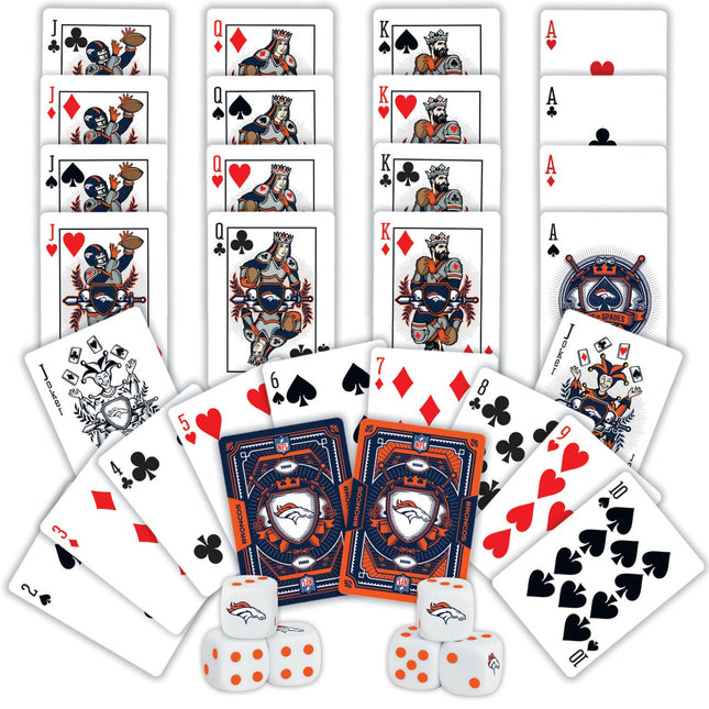 Denver Broncos - 2-Pack Playing Cards & Dice Set by MasterPieces Puzzle Company INC