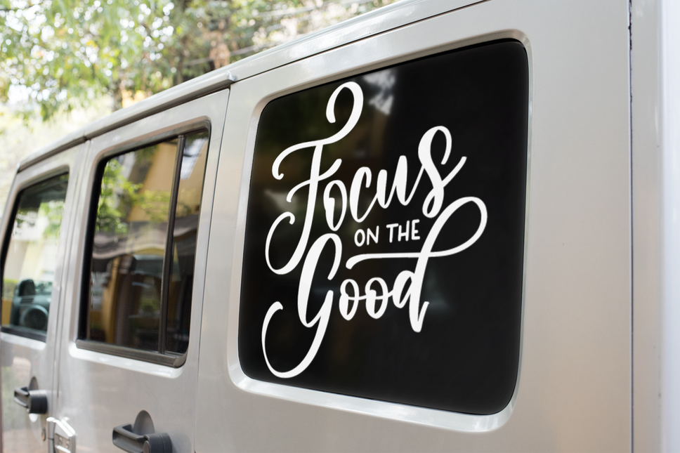 Focus On The Good Inspirational Sticker by WinsterCreations™ Official Store