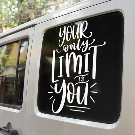 Your Only Limit Is You Inspirational Sticker by WinsterCreations™ Official Store