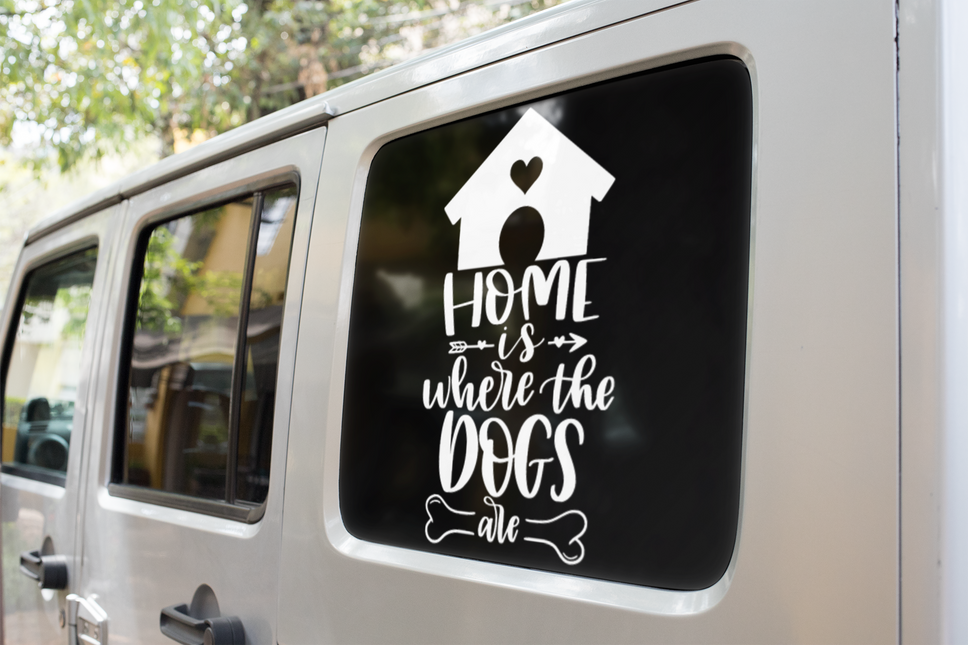 Home Is Where The Dogs Are Dog Mom Sticker by WinsterCreations™ Official Store