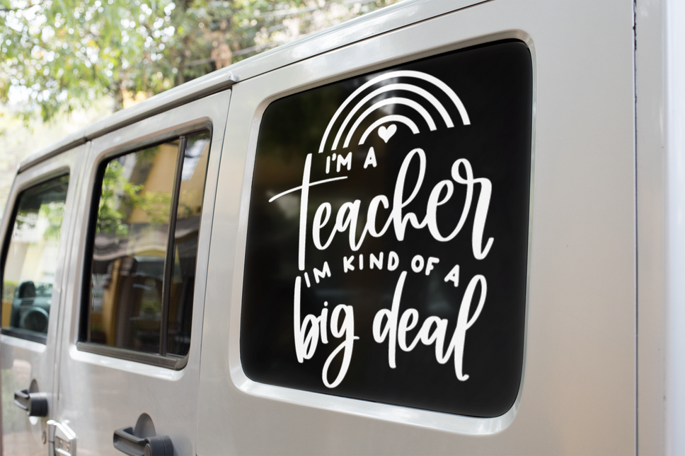 I'm A Teacher I'm Kind Of A Big Deal Teacher Sticker by WinsterCreations™ Official Store