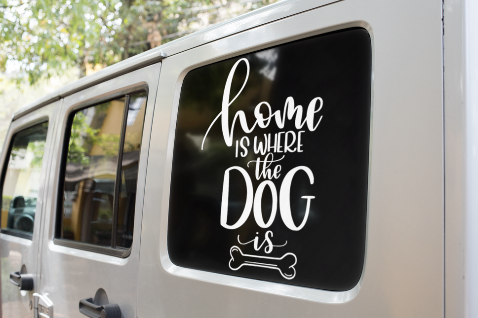 Home Is Where The Dog Is Dog Mom Sticker by WinsterCreations™ Official Store