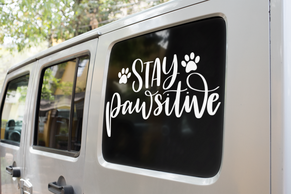 Stay Pawsitive Dog Mom Sticker by WinsterCreations™ Official Store