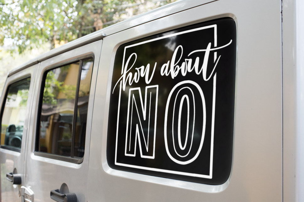How About No Sarcastic Sticker by WinsterCreations™ Official Store