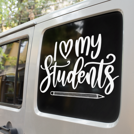 I Love My Students Teacher Sticker by WinsterCreations™ Official Store