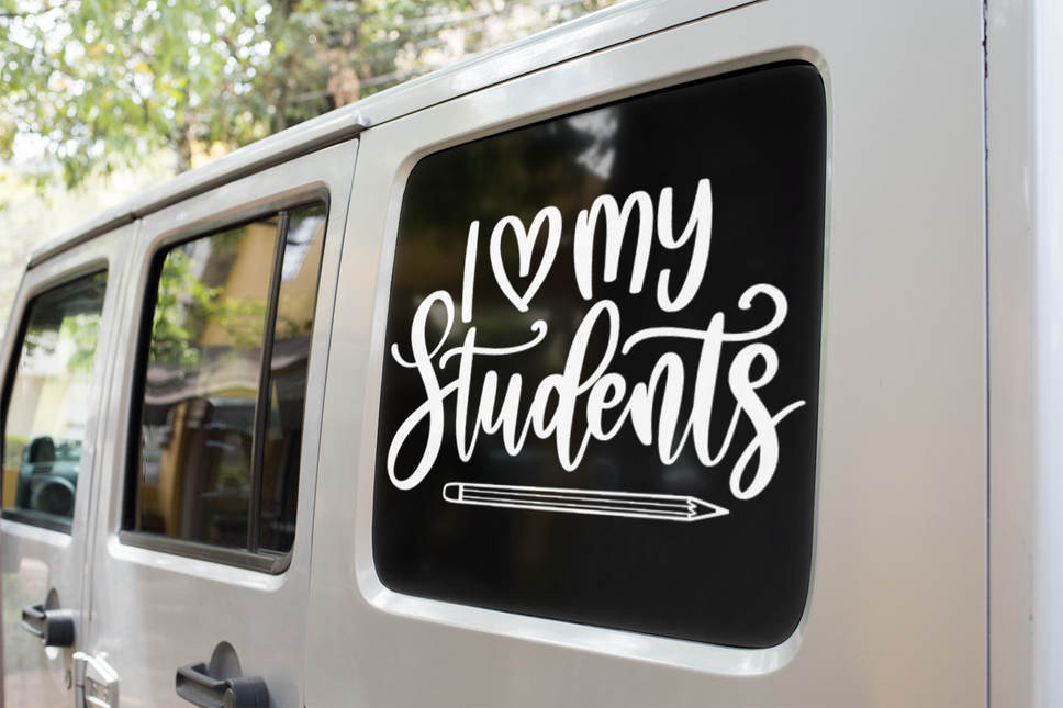 I Love My Students Teacher Sticker by WinsterCreations™ Official Store