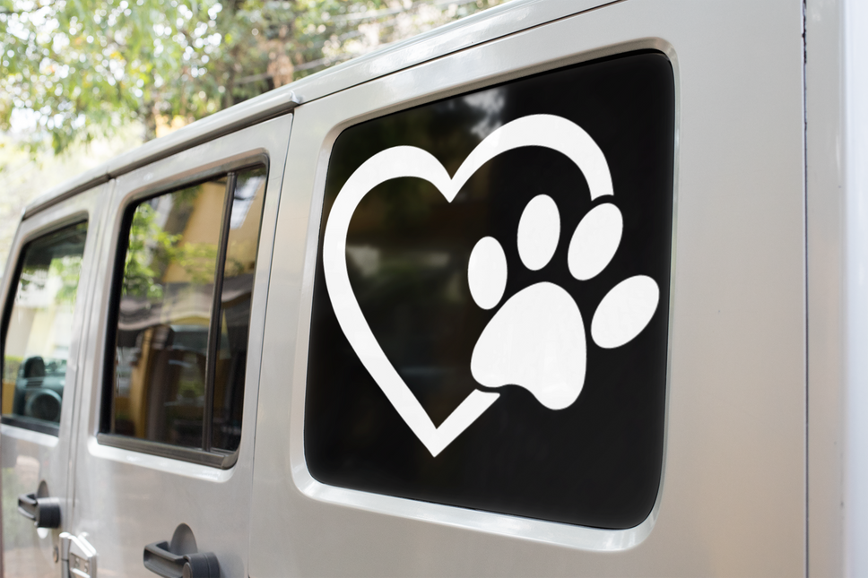 Paw Heart Dog Mom Sticker by WinsterCreations™ Official Store