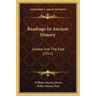 Readings In Ancient History: Greece And The East (1912)