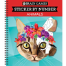 Brain Games - Sticker by Number: Animals (28 Images to Sticker)