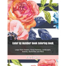 Color By Number Book Coloring Book: Large Print Flowers, Floral Patterns, Landscapes, Animals, Butterflies and More