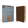 Niv, Thinline Bible, Compact, Leathersoft, Brown, Red Letter, Comfort Print