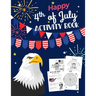 Happy 4th Of July Activity Book: for Kids Ages 5-9 l Fun Patriotic Holiday Coloring Pages, I spy & Count, Maze Puzzle, Trivia, Word Search, Spot the D