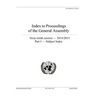 Index to Proceedings of the General Assembly 2014/2015: Part I - Subject Index