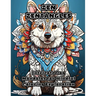 Zen Zentangles: Intricate Dog Mandalas for Mindful Coloring Exploration