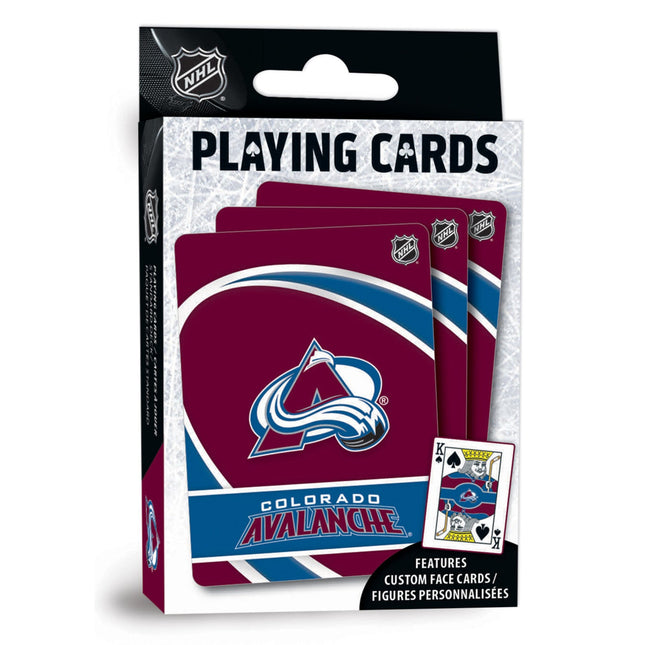 Colorado Avalanche Playing Cards - 54 Card Deck by MasterPieces Puzzle Company INC