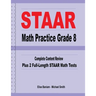 STAAR Math Practice Grade 8: Complete Content Review Plus 2 Full-Length STAAR Math Tests