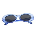 Clear Blue With Black Lens
