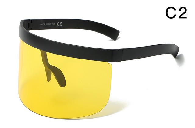Reflective Visor Sunglasses by White Market