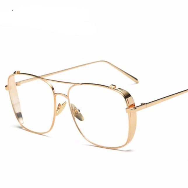 Gold Aviator Clear Glasses by White Market