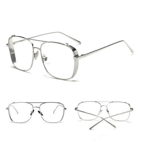 Gold Aviator Clear Glasses by White Market