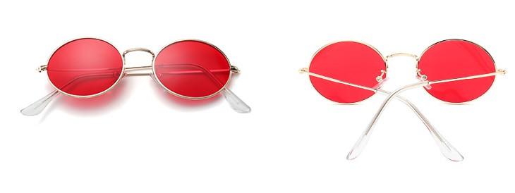 Retro Tinted Oval Shades by White Market
