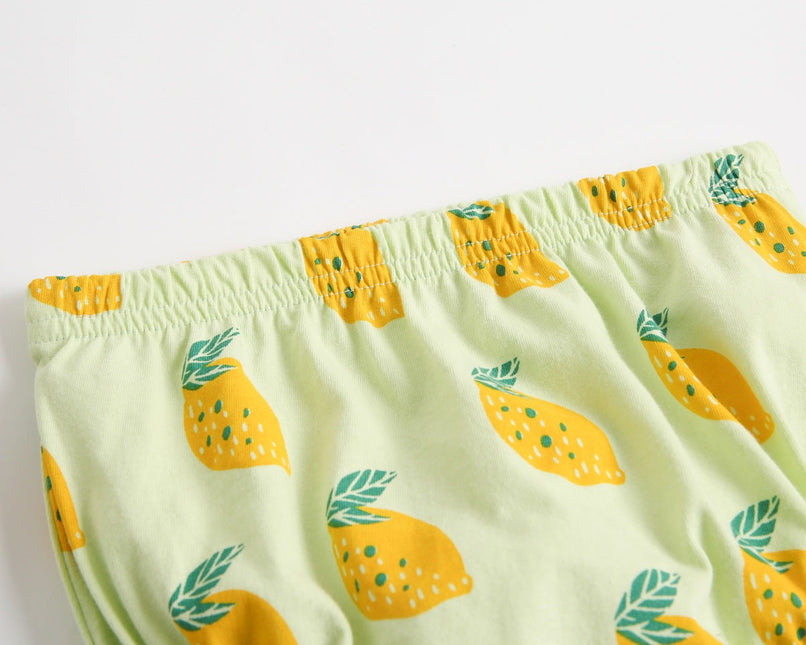 Baby Fruit Print Belt Design T-Shirt Combo Shorts 1-Pieces Sets by MyKids-USA™