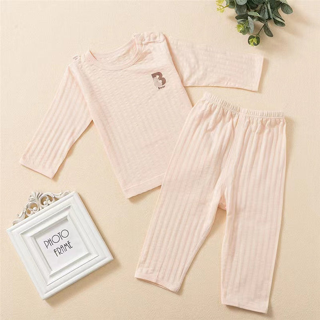 Baby Cartoon Print Long Sleeved Shirt Combo Pants Soft Sets Pajamas by MyKids-USA™
