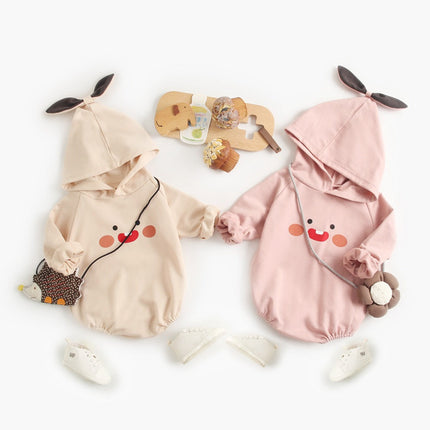 Baby Cartoon Pattern Korean Style Onesies With Hat by MyKids-USA™