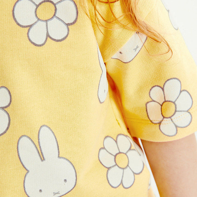 Baby Cartoon Rabbit Pattern Short Sleeve Tops With Shorts Sets by MyKids-USA™