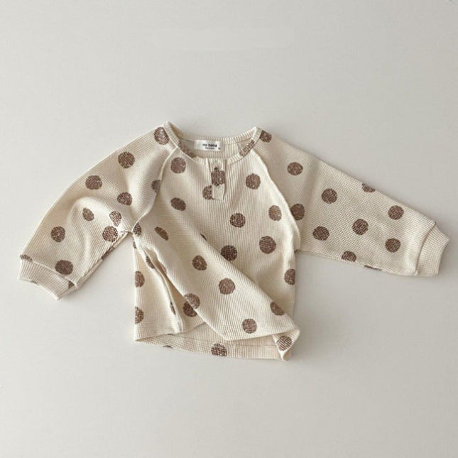 Baby Striped & Polka Dot Pattern & Solid Color Loose Comfort Shirt by MyKids-USA™