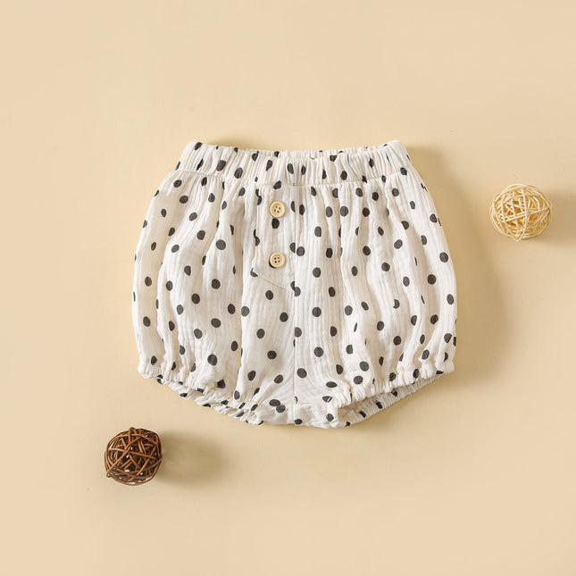 Baby Boys And Girls Cute Print Pattern Short Pants With Buttons by MyKids-USA™