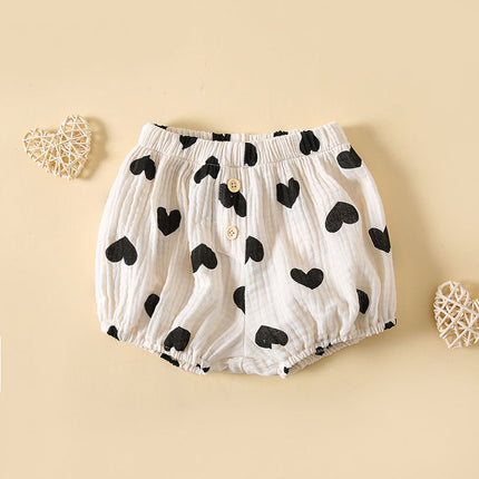 Baby Boys And Girls Cute Print Pattern Short Pants With Buttons by MyKids-USA™