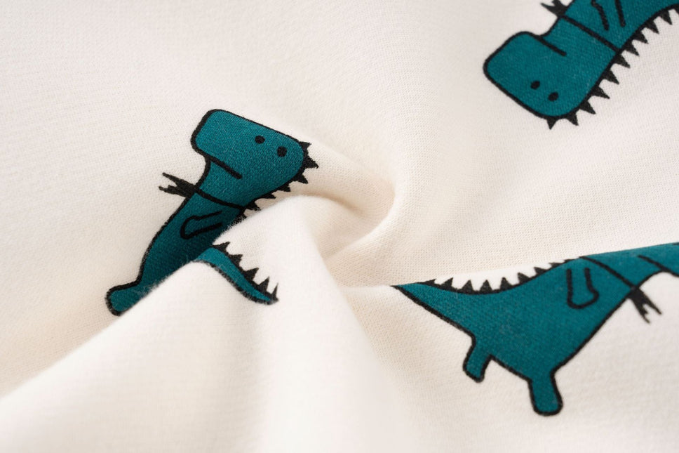 Baby Boy 1pcs Cartoon Dinosaur Pattern Long Sleeves O-Neck Bodysuit & Hats by MyKids-USA™