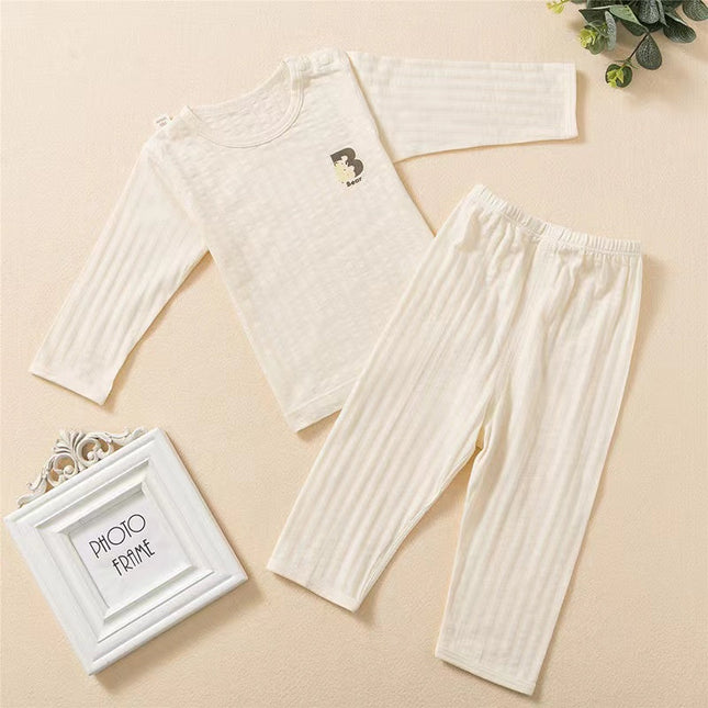 Baby Cartoon Print Long Sleeved Shirt Combo Pants Soft Sets Pajamas by MyKids-USA™
