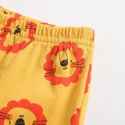 Baby Boy And Girl Animal Tiger Print Sleeveless Top Combo Shorts  Sets by MyKids-USA™