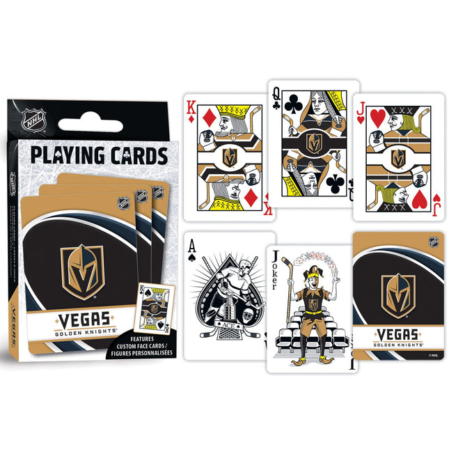 Las Vegas Golden Knights Playing Cards - 54 Card Deck by MasterPieces Puzzle Company INC