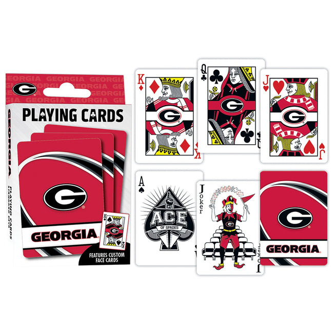 Georgia Bulldogs Playing Cards - 54 Card Deck by MasterPieces Puzzle Company INC