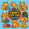 Bold & Easy Comfy Cat Life Coloring Book: Cozy & Relaxing Large Print Stress Relief Coloring-Perfect Gift for Cat Lovers!