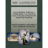 Lavere Redfield, Petitioner, V. United States. U.S. Supreme Court Transcript of Record with Supporting Pleadings