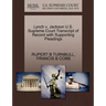 Lynch V. Jackson U.S. Supreme Court Transcript of Record with Supporting Pleadings