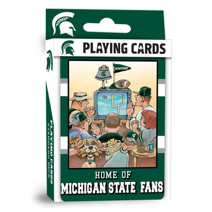 Michigan State Spartans Fan Deck Playing Cards - 54 Card Deck by MasterPieces Puzzle Company INC