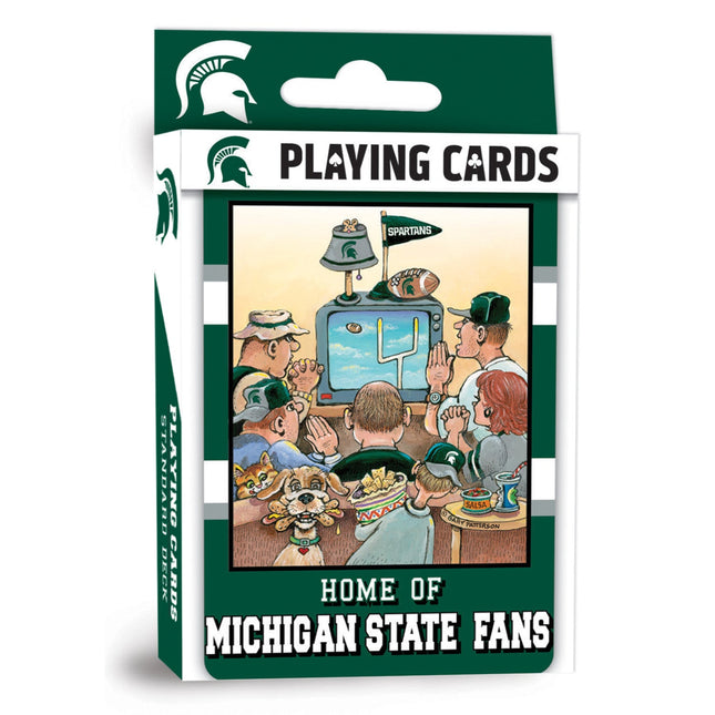 Michigan State Spartans Fan Deck Playing Cards - 54 Card Deck by MasterPieces Puzzle Company INC