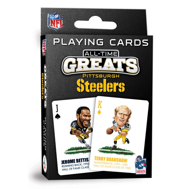 Pittsburgh Steelers All-Time Greats Playing Cards - 54 Card Deck by MasterPieces Puzzle Company INC