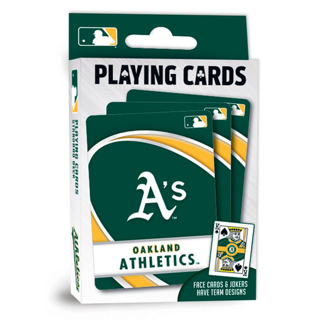 Oakland Athletics Playing Cards - 54 Card Deck by MasterPieces Puzzle Company INC