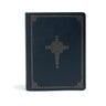 CSB Ancient Faith Study Bible, Navy Leathertouch: Black Letter, Church Fathers, Study Notes and Commentary, Ribbon Marker, Sewn Binding, Easy-To-Read