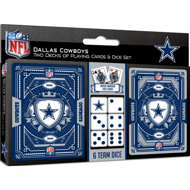 Dallas Cowboys - 2-Pack Playing Cards & Dice Set by MasterPieces Puzzle Company INC