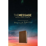 The Message Devotional Bible, Brown Cross: Featuring Notes & Reflections from Eugene H. Peterson