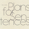 Plans for Sentences